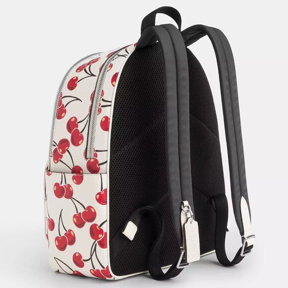 🍒 Coach Court Backpack With Cherry Print - Picture 2 of 8